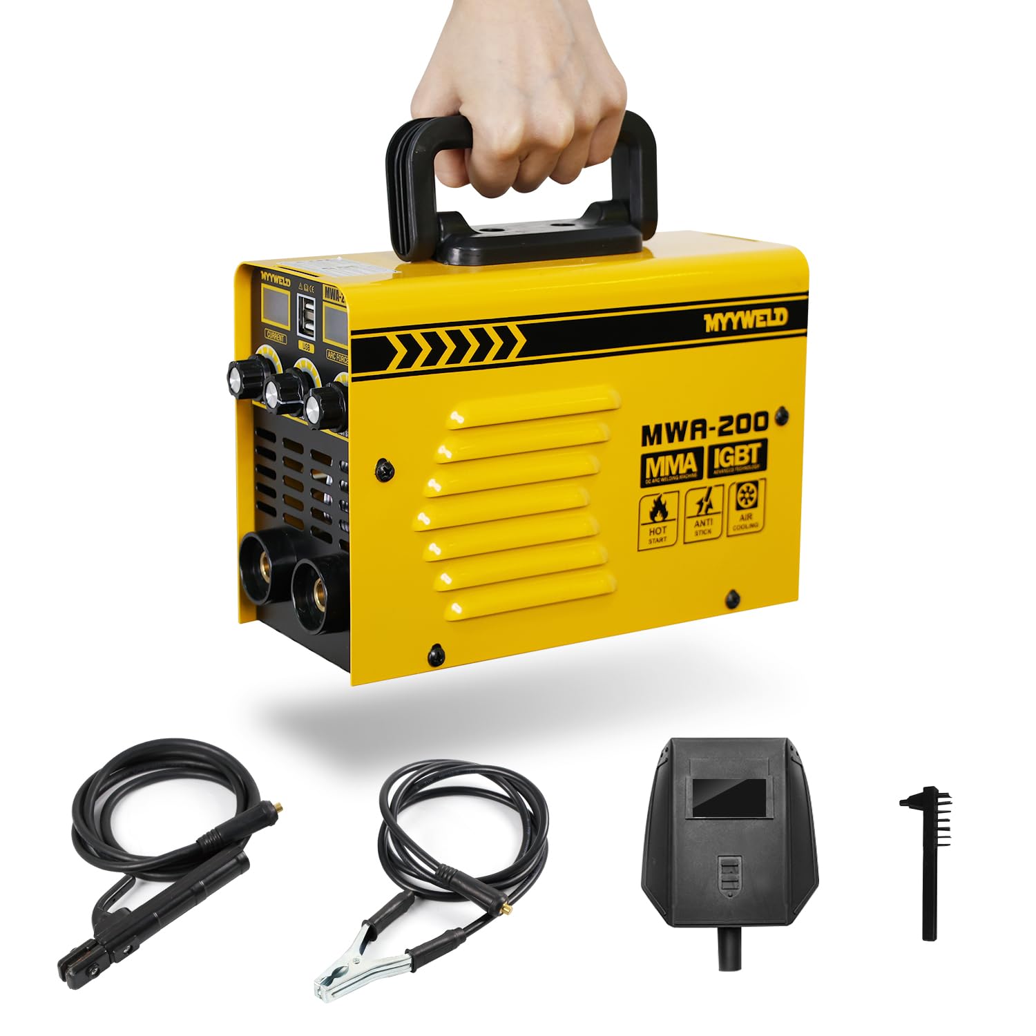 Amazon | MYYWELD 溶接機 100V アーク溶接 200A MMA 手棒溶接 ARC溶接